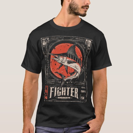 Ukiyo-e Fighter Swordfish | Portret van een krijge T-shirt (Voorkant)