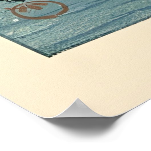 Ukiyo e Fisherman Poster (Hoek)