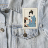 Ukiyo-e Geïnspireerd – Dramatisch JAPAN Button (Insitu)