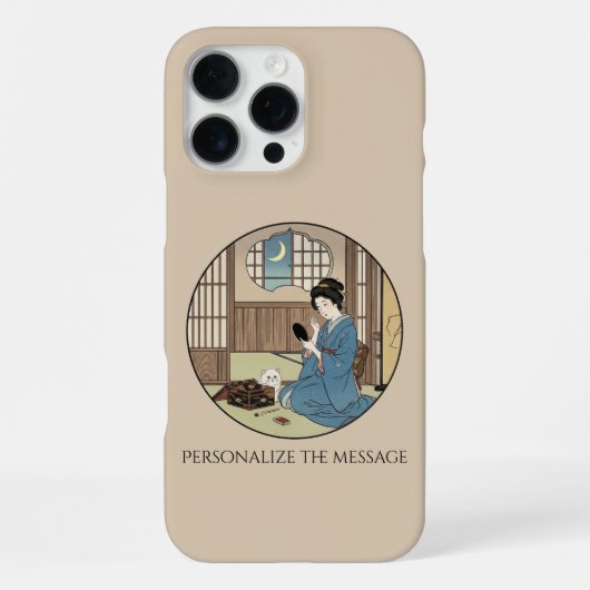 Ukiyo-e Geïnspireerd – Dramatisch JAPAN iPhone Hoesje (Achterkant)