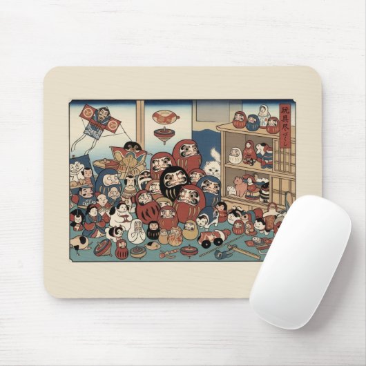 Ukiyo-e Geïnspireerd – Dramatisch JAPAN Muismat (Met muis)