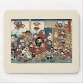 Ukiyo-e Geïnspireerd – Dramatisch JAPAN Muismat (Voorkant)