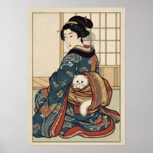 Ukiyo-e Geïnspireerd – Dramatisch JAPAN Poster