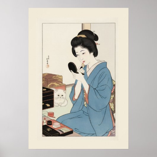 Ukiyo-e Geïnspireerd – Dramatisch JAPAN Poster (Voorkant)