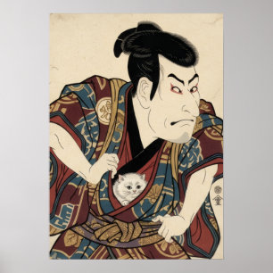 Ukiyo-e Geïnspireerd – Dramatisch JAPAN Poster