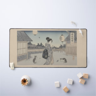 Ukiyo-e geïnspireerde muismat– Dramatisch JAPAN Bureaumat