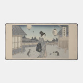 Ukiyo-e geïnspireerde muismat– Dramatisch JAPAN Bureaumat (Voorkant)