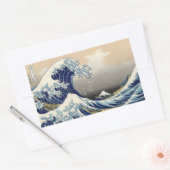 UKIYO-E ~HOKUSAI 葛飾北斎 「富嶽三十六景 神奈川沖浪裏」 RECHTHOEKIGE STICKER (Envelop)