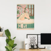 Ukiyo-e Horse Bathroom Print Japanese Minimalist (Thuiskantoor)