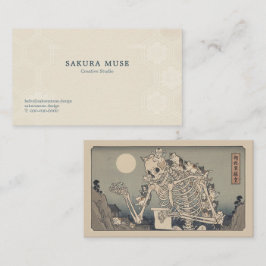 Ukiyo-e Inspired Business Card – Dramatic ZEN Visitekaartje