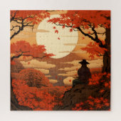 Ukiyo-e Japan herfst herfst samoerai Legpuzzel (Verticaal)