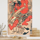 Ukiyo-E, Japanese Woodblockprint Kiyomasu Poster (Keuken)