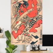 Ukiyo-E, Japanese Woodblockprint Kiyomasu Poster (Thuiskantoor)
