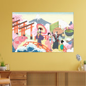 Ukiyo-e Japans Stijlschilderwerk Afdrukken (Insitu (Woonkamer))