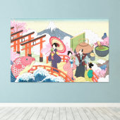 Ukiyo-e Japans Stijlschilderwerk Afdrukken (Insitu (Houten vloer))