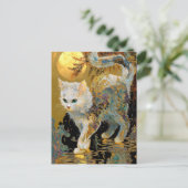 Ukiyo-e Kat | Japanse Houtblokdruk Kunst Briefkaart (Staand voorkant)