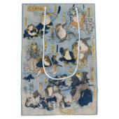 Ukiyo-e krijger kikkers antieke Japanse kunst Medium Cadeauzakje (Achterkant)