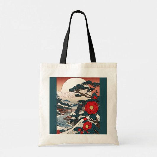 Ukiyo-e Modern Tote Bag (Achterkant)
