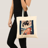 Ukiyo-e Modern Tote Bag with cherry blossom (Voorkant (product))