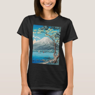 Ukiyo e Mt Fuji Japanse Schilderij Print Meesterw T-shirt