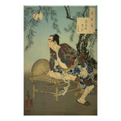 [Ukiyo-E] onverlichte nacht in Shika Village - Kyu Perfect Poster (Voorkant)