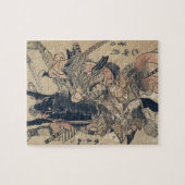 Ukiyo-e oude Japanse schilderijen van twee Samurai Legpuzzel (Horizontaal)