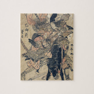 Ukiyo-e oude Japanse schilderijen van twee Samurai Legpuzzel