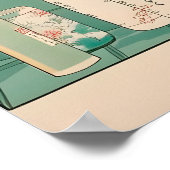 Ukiyo-e Paard Badkamer Print Japans Minimalistisch (Hoek)