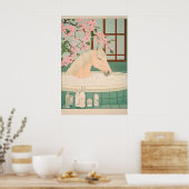 Ukiyo-e Paard Badkamer Print Japans Minimalistisch (Keuken)