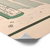 Ukiyo-e Poodle Art Print Japandi Bathroom Poster (Hoek)