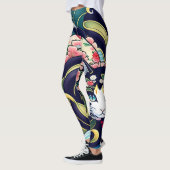 Ukiyo-e Punk city KIMONO Cats Leggings-THE  其の参 Leggings (Links)