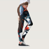 Ukiyo-e Punk city KIMONO Cats Leggings-THE  其の弐 レギ Leggings (Rechts)