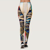 Ukiyo-e Punk city KIMONO Leggings-THE 陰と陽 レギンス Leggings (Achterkant)