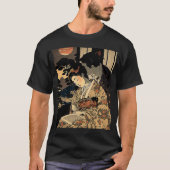 Ukiyo E Retro Japanse liefde in oorlogstijd Dark R T-shirt (Voorkant)