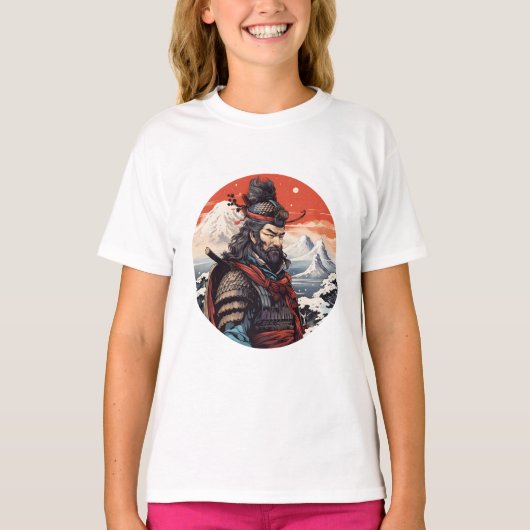 Ukiyo-e samurai Japan T-shirt (Voorkant)