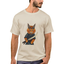 Ukiyo-e Samurai Kat - De Grote Golf van Katten Jap