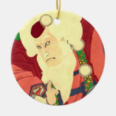 Ukiyo-e Santa Claus Keramisch Ornament (Voorkant)