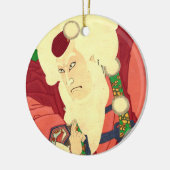 Ukiyo-e Santa Claus Keramisch Ornament (Links)