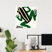 Ukiyo-E Style Japanse kunst Aziatische kikker Poster (Thuiskantoor)