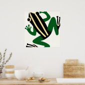 Ukiyo-E Style Japanse kunst Aziatische kikker Poster (Keuken)