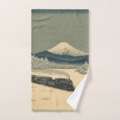 Ukiyo-e Wintertrein Bad Handdoek (Handdoek)