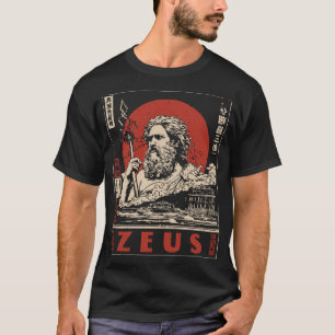 Ukiyo-e Zeus Thunder   Griekse mythologie kunst T-shirt