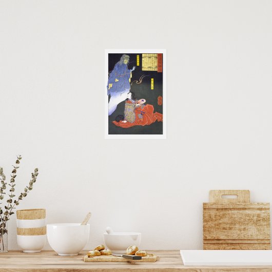 ukiyoe - 和 百 物 語0000000000000000000000000000000000 poster (Keuken)