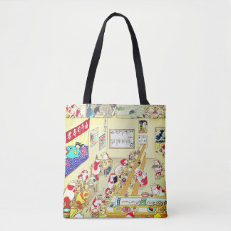 Ukiyoe Goldfishes-sushi! Tote Bag