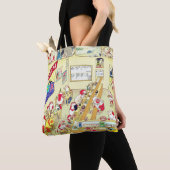 Ukiyoe Goldfishes-sushi! Tote Bag (Dichtbij)