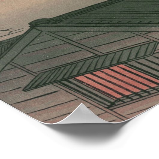 Ukiyoe [Goyo] Avond maan (S) Poster (Hoek)