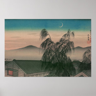 Ukiyoe [Goyo] Avondmaan (XL) Poster