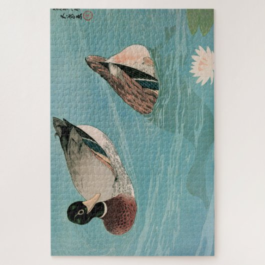 Ukiyoe [Goyo] Ducks Legpuzzel (Verticaal)