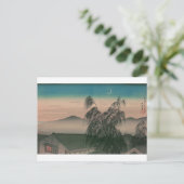 Ukiyoe [Goyo] Evening moon Briefkaart (Staand voorkant)