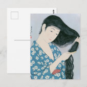 Ukiyoe [Goyo] Hair combi Briefkaart (Voorkant / Achterkant)